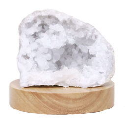 Mini Calcite Cluster With Multicolour LED Large Light Base X463 8 Mini Calcite Cluster With Multicolour LED Large Light Base X463 | Crystal Factory