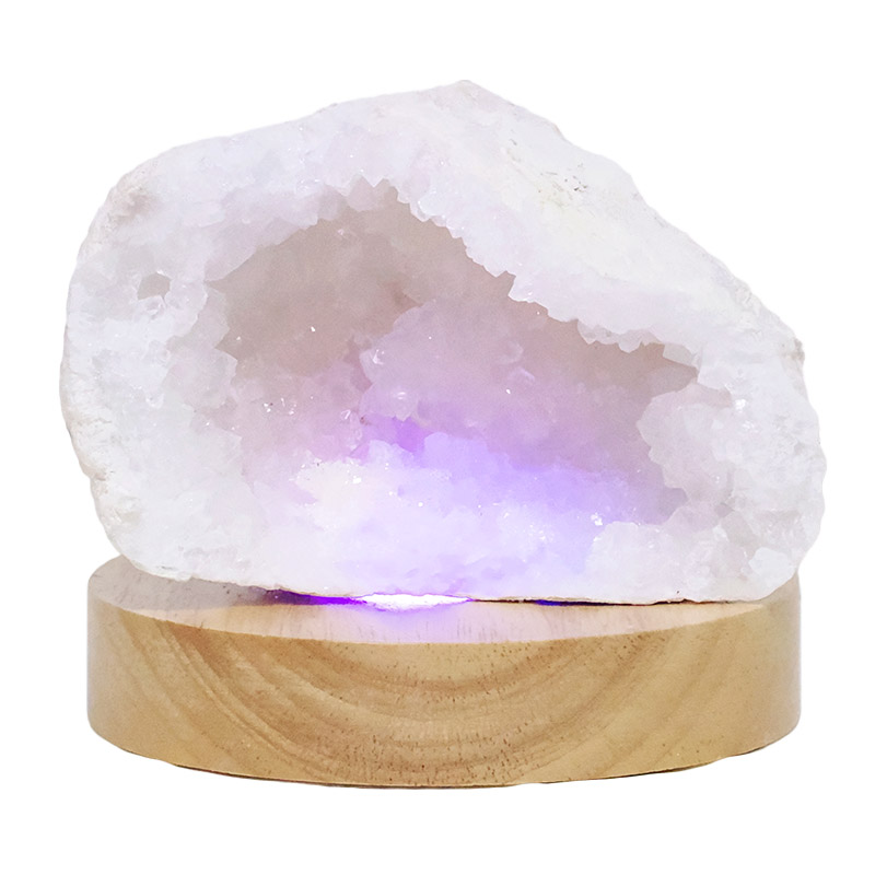 Mini Calcite Cluster With Multicolour LED Large Light Base X464 3 Mini Calcite Cluster With Multicolour LED Large Light Base X464 | Crystal Factory
