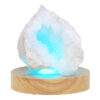 Mini Calcite Cluster With Multicolour LED Large Light Base X465 1 Mini Calcite Cluster With Multicolour LED Large Light Base X465 | Crystal Factory