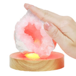 Mini Calcite Cluster With Multicolour LED Large Light Base X465 9 Mini Calcite Cluster With Multicolour LED Large Light Base X465 | Crystal Factory