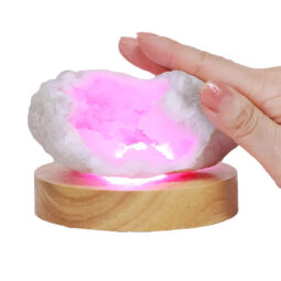 Mini Calcite Cluster With Multicolour LED Large Light Base X468 9 Mini Calcite Cluster With Multicolour LED Large Light Base X468 | Crystal Factory