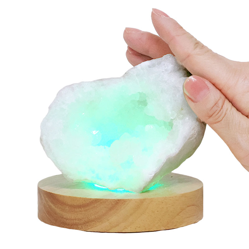 Mini Calcite Cluster With Multicolour LED Large Light Base X470 5 Mini Calcite Cluster With Multicolour LED Large Light Base X470 | Crystal Factory