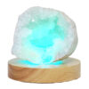 Mini Calcite Cluster With Multicolour LED Large Light Base X471 1 Mini Calcite Cluster With Multicolour LED Large Light Base X471 | Crystal Factory