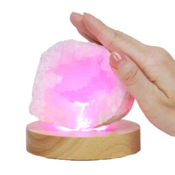 Mini Calcite Cluster With Multicolour LED Large Light Base X471 8 Mini Calcite Cluster With Multicolour LED Large Light Base X471 | Crystal Factory
