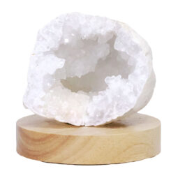Mini Calcite Cluster With Multicolour LED Large Light Base X471 | Crystal Factory