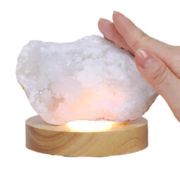Mini Calcite Cluster With Multicolour LED Large Light Base X473 9 Mini Calcite Cluster With Multicolour LED Large Light Base X473 | Crystal Factory