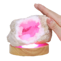 Mini Calcite Cluster With Multicolour LED Large Light Base X475 10 Mini Calcite Cluster With Multicolour LED Large Light Base X475 | Crystal Factory