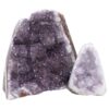 Amethyst Polished Crystal Geode Specimen Set 2 Pieces P2216 | Crystal Factory