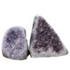 Amethyst Polished Crystal Geode Specimen Set 2 Pieces P2217 | Crystal Factory