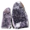 Amethyst Polished Crystal Geode Specimen Set 2 Pieces P2221 | Crystal Factory