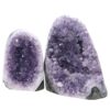 Amethyst Polished Crystal Geode Specimen Set 2 Pieces P2224 | Crystal Factory