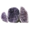Amethyst Polished Crystal Geode Specimen Set 3 Pieces P2229 | Crystal Factory