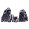 Amethyst Polished Crystal Geode Specimen Set 3 Pieces P2231 | Crystal Factory