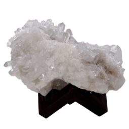 Natural Clear Quartz Specimen on Timber Stand 8cm S1727 | Crystal Factory