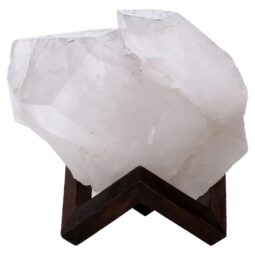Natural Clear Quartz Specimen on Timber Stand 8cm S1731 | Crystal Factory