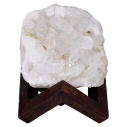 Natural Clear Quartz Specimen on Timber Stand 8cm S1735 | Crystal Factory