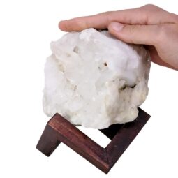 Natural Clear Quartz Specimen on Timber Stand 8cm S1735 | Crystal Factory