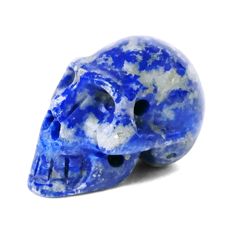 Lapis Lazuli Tiny Skull Bead 4 Lapis Lazuli Tiny Skull Bead | Crystal Factory
