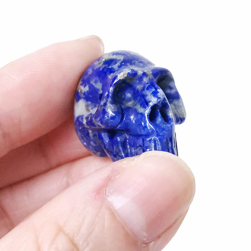 Lapis Lazuli Tiny Skull Bead 9 Lapis Lazuli Tiny Skull Bead | Crystal Factory