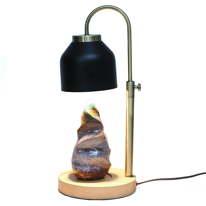 Madagascar Ocean Jasper Crystal Flame With Hanging Shade Bedside Lamp 4 Madagascar Ocean Jasper Crystal Flame With Hanging Shade Bedside Lamp | Crystal Factory