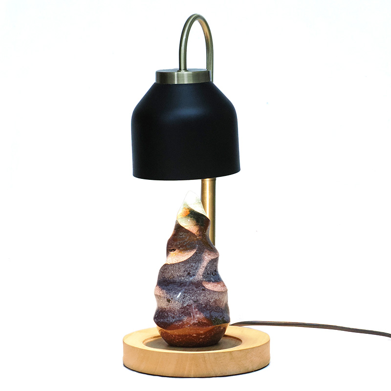 Madagascar Ocean Jasper Crystal Flame With Hanging Shade Bedside Lamp 5 Madagascar Ocean Jasper Crystal Flame With Hanging Shade Bedside Lamp | Crystal Factory