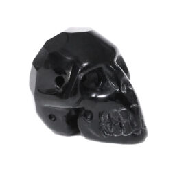 Obsidian Tiny Skull Bead 10 Obsidian Tiny Skull Bead | Crystal Factory