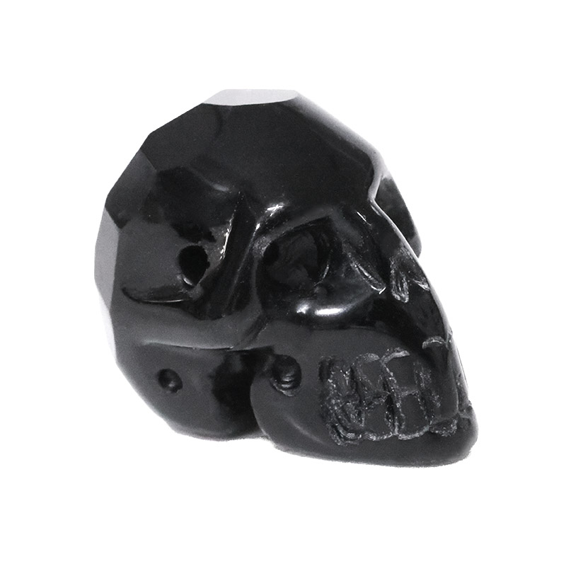 Obsidian Tiny Skull Bead 4 Obsidian Tiny Skull Bead | Crystal Factory