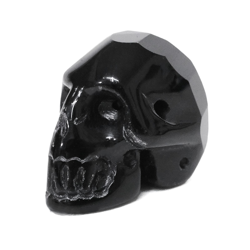 Obsidian Tiny Skull Bead 3 Obsidian Tiny Skull Bead | Crystal Factory