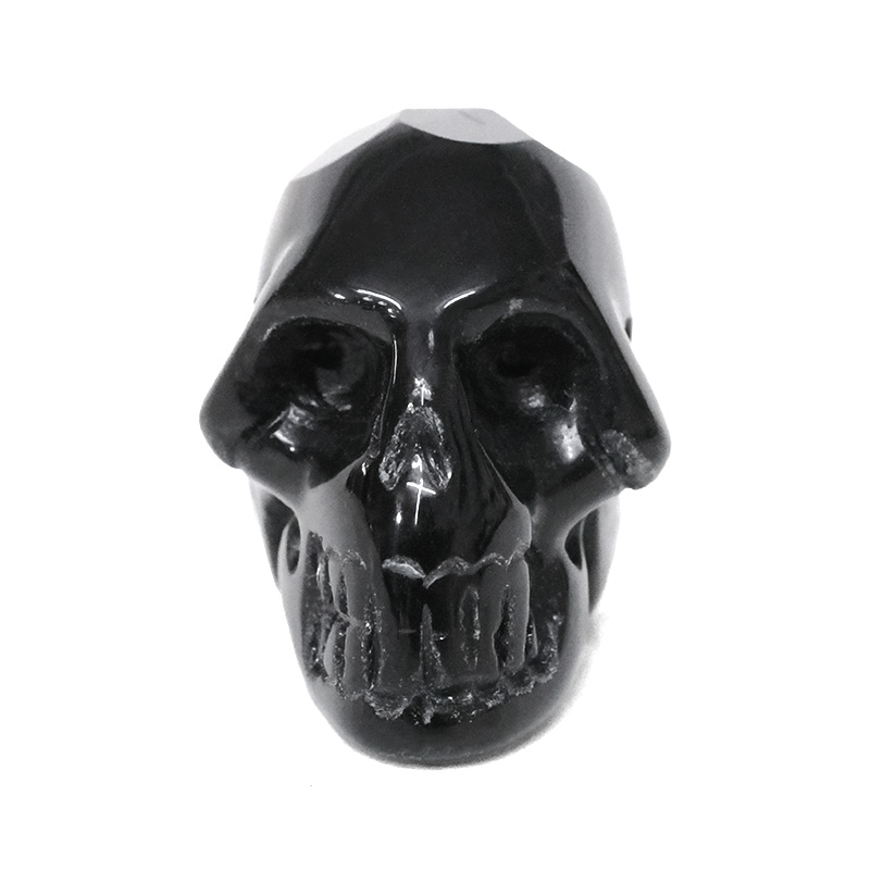 Obsidian Tiny Skull Bead 5 Obsidian Tiny Skull Bead | Crystal Factory