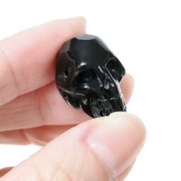 Obsidian Tiny Skull Bead 13 Obsidian Tiny Skull Bead | Crystal Factory