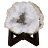 5kg Calcite Geode on Timber Stand 12cm S1755 2 Calcite Geode on Timber Stand 12cm S1755 | Crystal Factory