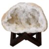 4kg Calcite Geode on Timber Stand 12cm S1756 2 Calcite Geode on Timber Stand 12cm S1756 | Crystal Factory