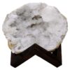 2.8kg Calcite Geode on Timber Stand 12cm S1760 2 Calcite Geode on Timber Stand 12cm S1760 | Crystal Factory