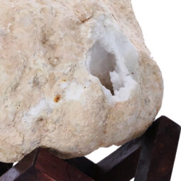 4.5kg Calcite Geode Pair on Timber Stand 12cm S1762 7 Calcite Geode on Timber Stand 12cm S1762 | Crystal Factory