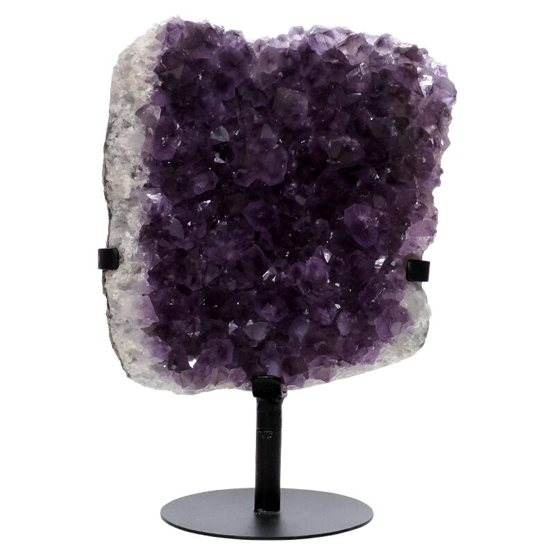 14kg Amethyst Druze Cluster on Rotating Stand T3296 3 Amethyst Druze Cluster on Rotating Stand T3296 | Crystal Factory