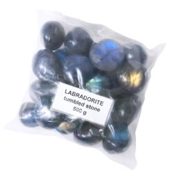 Madagascar Labradorite Tumbled Stones 500g Parcel | Crystal Factory