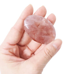 Madagascar Fire Quartz (Red Hematoid) Palm Stones 500g Parcel 10 Madagascar Red Hematoid Palm Stones 500g Parcel | Crystal Factory