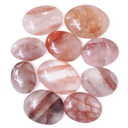 Madagascar Red Hematoid Palm Stones 500g Parcel | Crystal Factory