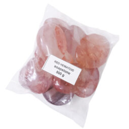 Madagascar Red Hematoid Palm Stones 500g Parcel | Crystal Factory