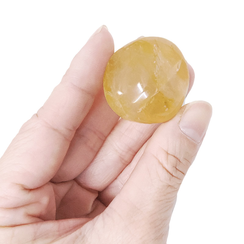 Madagascar Yellow Hematoid Quartz Tumbled Stones 500g Parcel 6 Madagascar Yellow Hematoid Quartz Tumbled Stones 500g Parcel | Crystal Factory