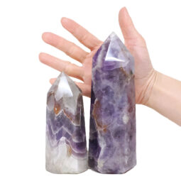 1.44kg Madagascar Chevron Amethyst Terminated Point Set 2 Pieces R713 5 Madagascar Chevron Amethyst Terminated Point Set 2 Pieces R713 | Crystal Factory