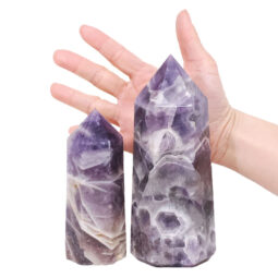 1.42kg Madagascar Chevron Amethyst Terminated Point Set 2 Pieces R714 5 Madagascar Chevron Amethyst Terminated Point Set 2 Pieces R714 | Crystal Factory