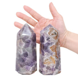 1.31kg Madagascar Chevron Amethyst Terminated Point Set 2 Pieces R715 5 Madagascar Chevron Amethyst Terminated Point Set 2 Pieces R715 | Crystal Factory