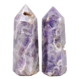 Madagascar Chevron Amethyst Terminated Point Set 2 Pieces R717 | Crystal Factory
