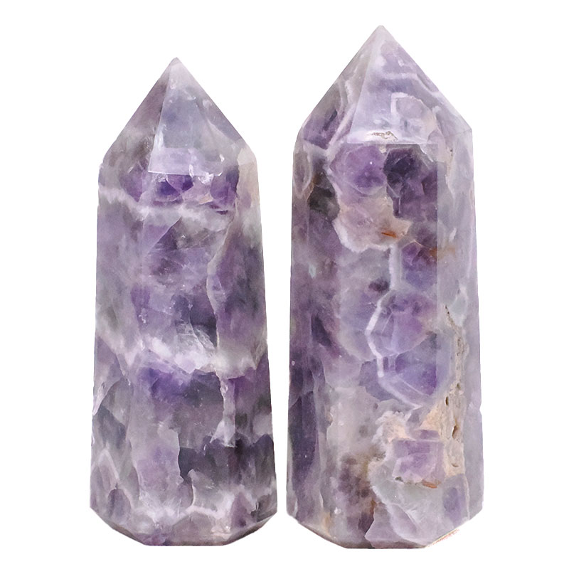 1.76kg Madagascar Chevron Amethyst Terminated Point Set 2 Pieces R719 3 Madagascar Chevron Amethyst Terminated Point Set 2 Pieces R719 | Crystal Factory