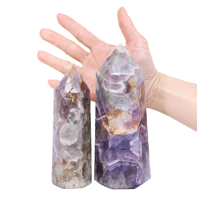 1.57kg Madagascar Chevron Amethyst Terminated Point Set 2 Pieces R720 4 Madagascar Chevron Amethyst Terminated Point Set 2 Pieces R720 | Crystal Factory
