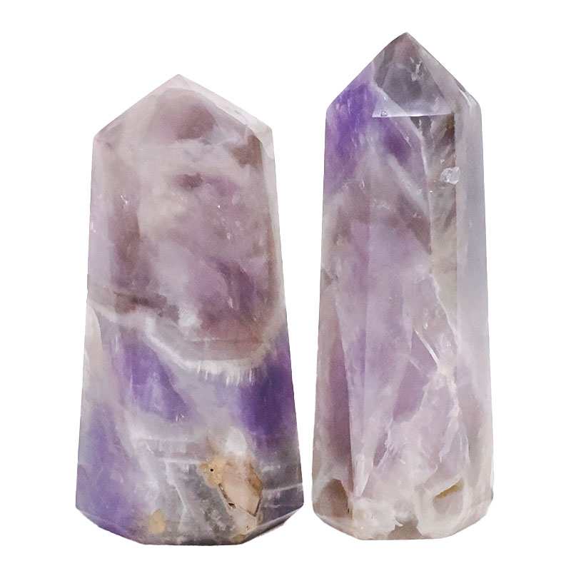 1.56kg Madagascar Chevron Amethyst Terminated Point Set 2 Pieces R721 3 Madagascar Chevron Amethyst Terminated Point Set 2 Pieces R721 | Crystal Factory
