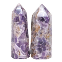 Madagascar Chevron Amethyst Terminated Point Set 2 Pieces R722 | Crystal Factory