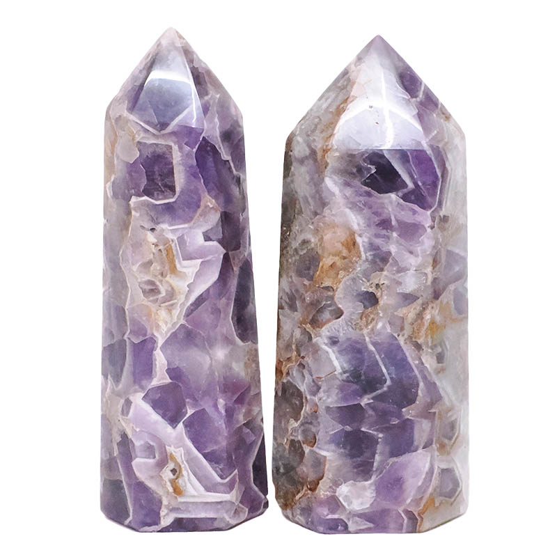 1.95kg Madagascar Chevron Amethyst Terminated Point Set 2 Pieces R722 3 Madagascar Chevron Amethyst Terminated Point Set 2 Pieces R722 | Crystal Factory
