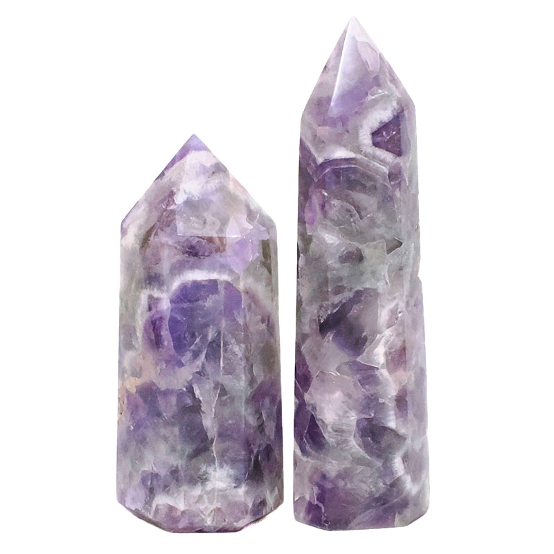 1.35kg Madagascar Chevron Amethyst Terminated Point Set 2 Pieces R724 3 Madagascar Chevron Amethyst Terminated Point Set 2 Pieces R724 | Crystal Factory